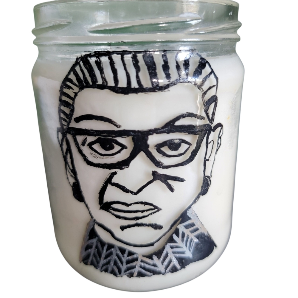 Handmade Ruth Bader Ginsburg Candle 8 Oz